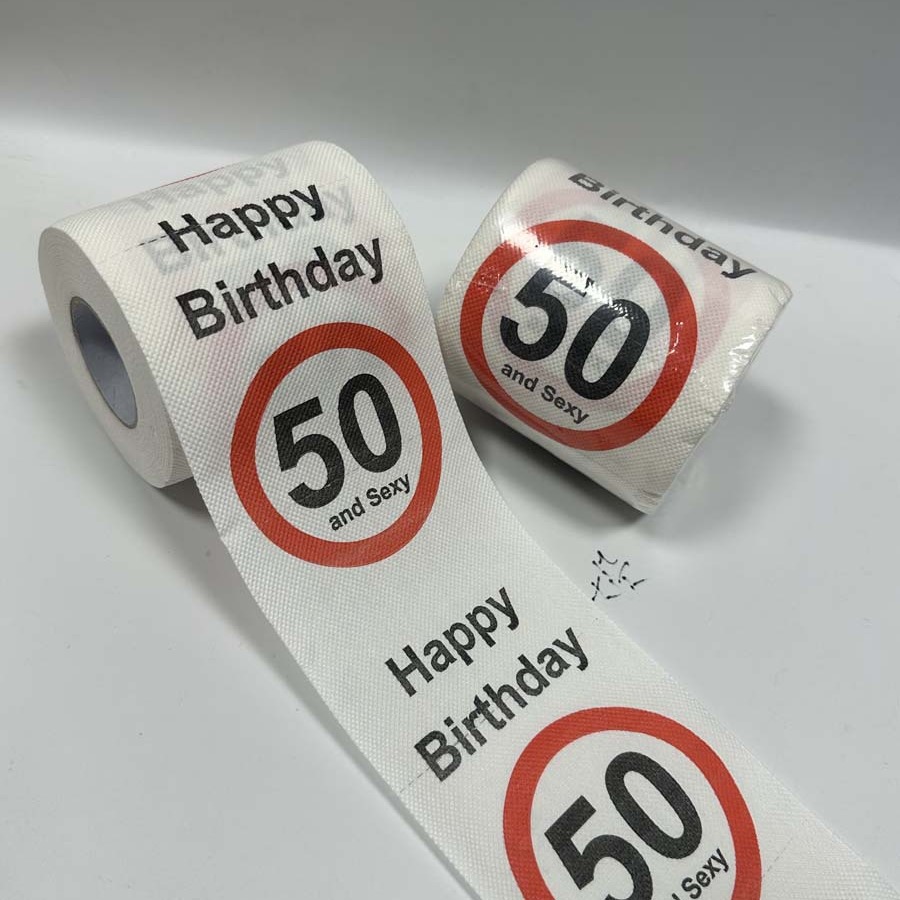 Commercial Printing Paper - Divertido papel higiénico de cumpleaños, rollo