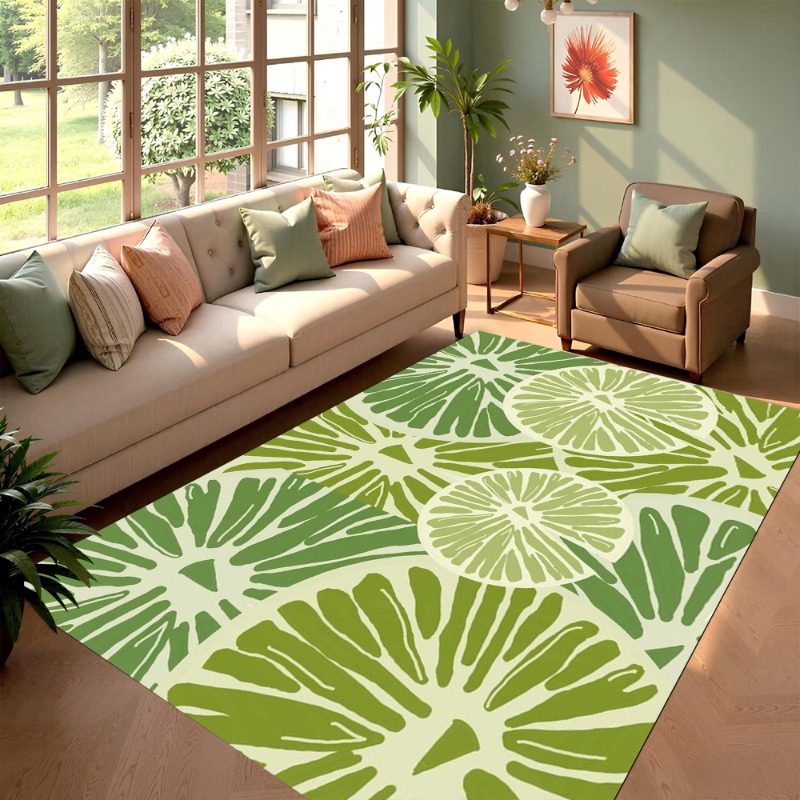 Alfombra de hojas verdes, alfo - Hall Commercial Printing reseña y precio